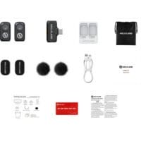 Hollyland LARK A1 Mini Duo 2-Person Wireless Microphone System (USB-C, Space Gray, 2.4 GHz)