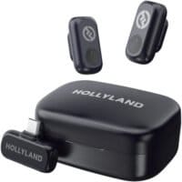 Hollyland LARK A1 Mini Duo 2-Person Wireless Microphone System (USB-C, Space Gray, 2.4 GHz)